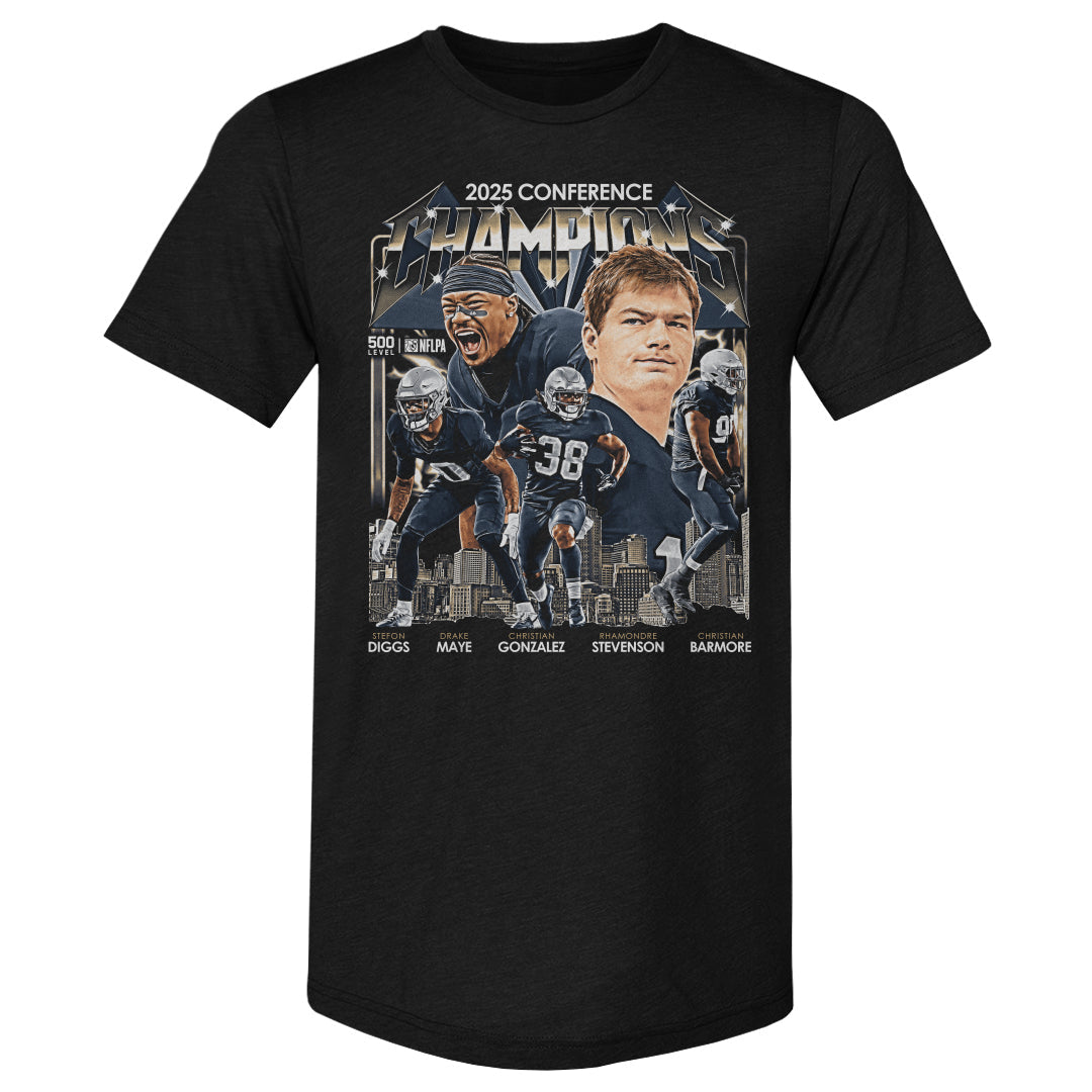 New England Football 2025 Conference Champions Vintage WHT