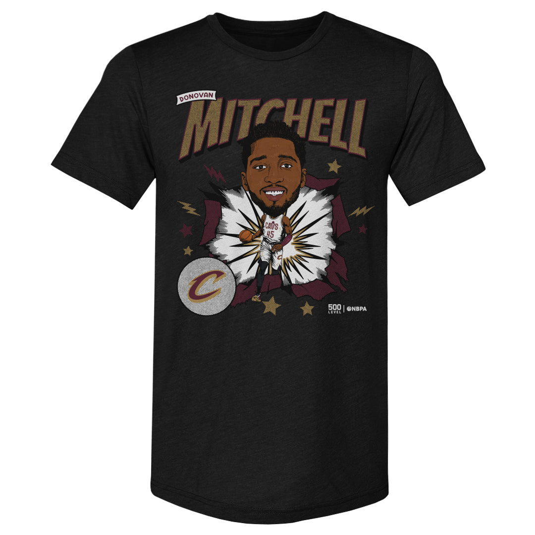 Donovan Mitchell Cleveland Cavaliers Caricature WHT