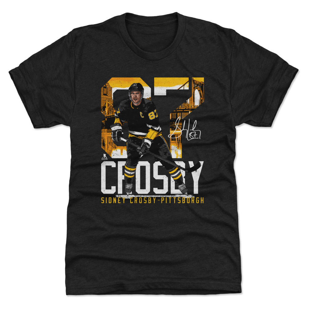 Sidney Crosby Pittsburgh Landmark WHT