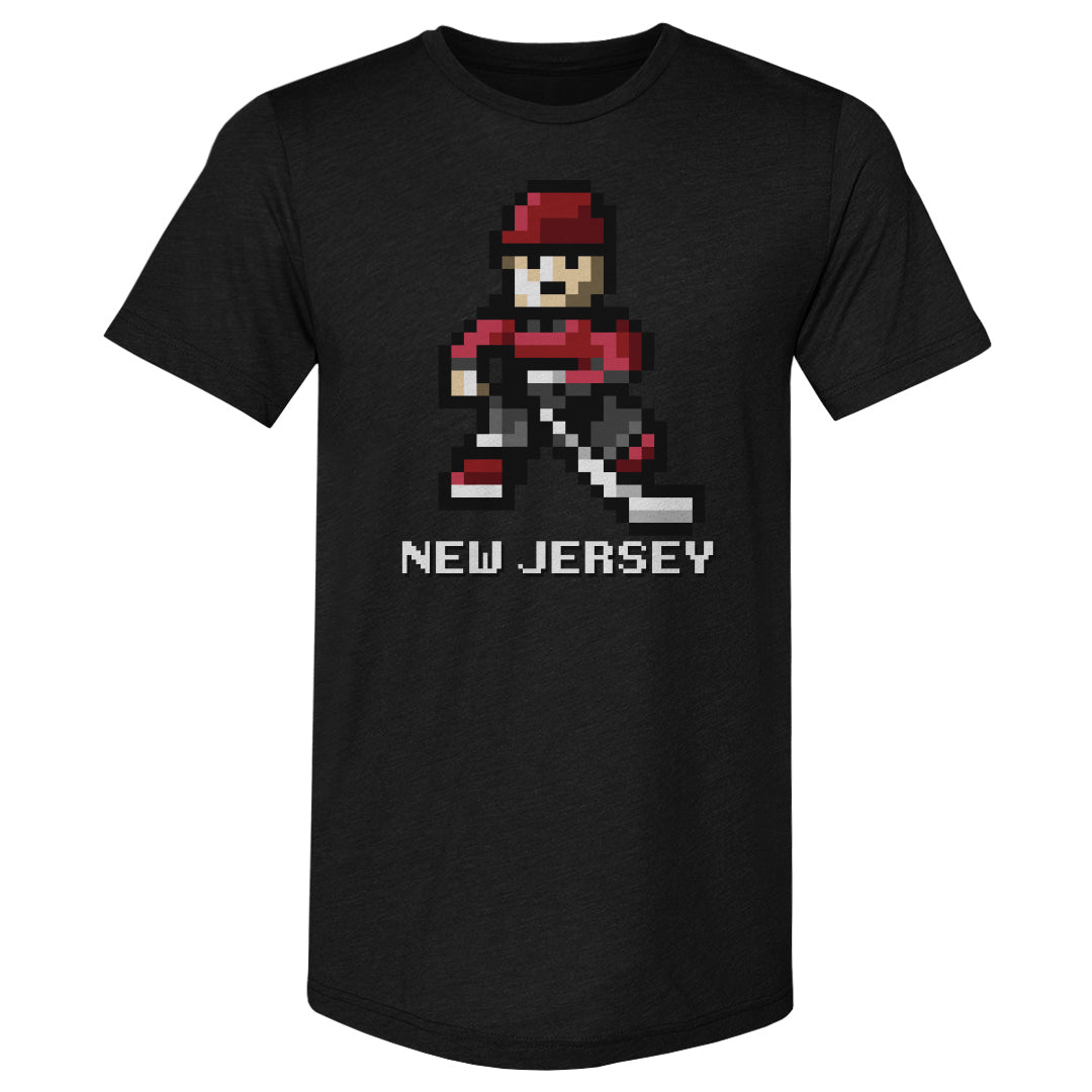 New Jersey Hockey 8-bit WHT