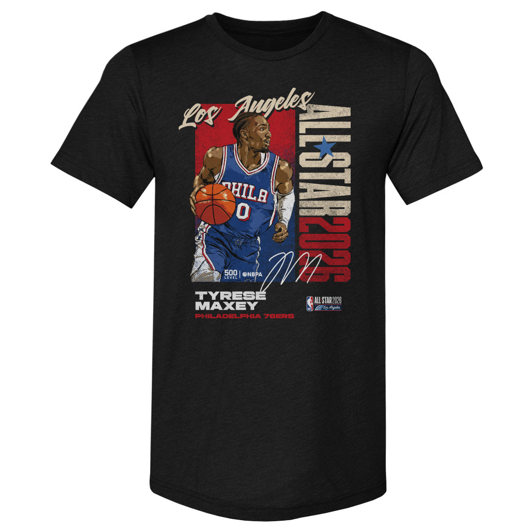 Tyrese Maxey Philadelphia 76ers 2026 NBA All-Star Vertical WHT