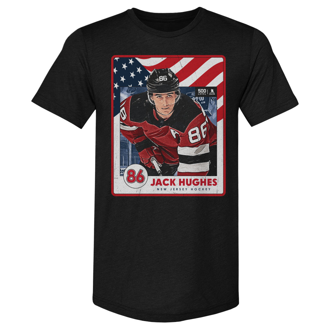 Jack Hughes New Jersey USA Card WHT