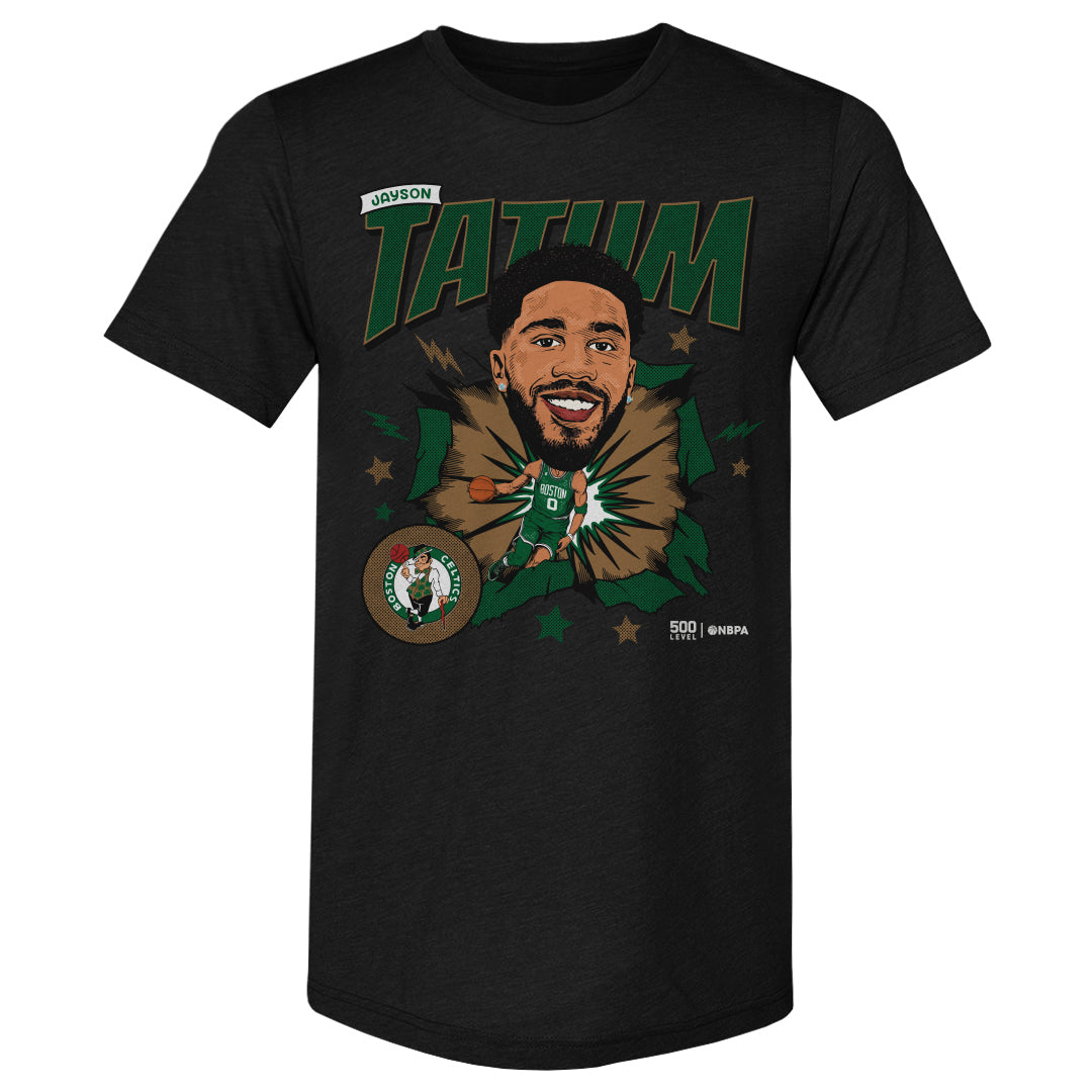 Jayson Tatum Boston Celtics Caricature WHT
