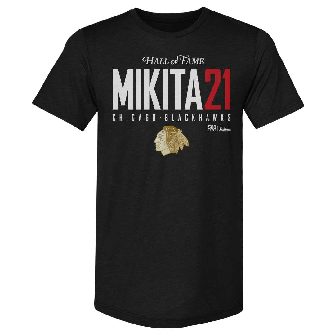Stan Mikita Chicago Blackhawks H.O.F. Elite WHT