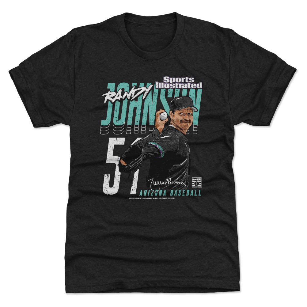 Randy Johnson Sports Illustrated & Arizona Player Name WHT