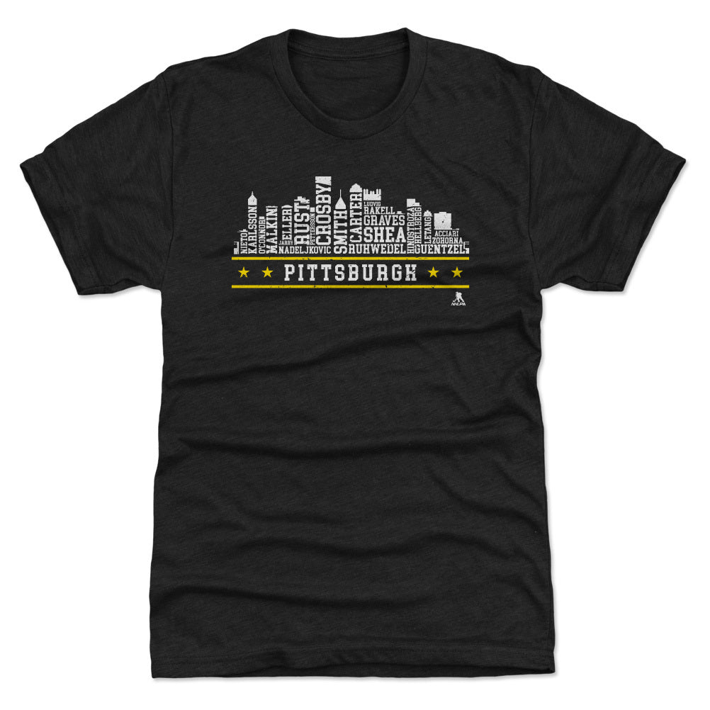 Pittsburgh Hockey Roster Skyline 23 WHT