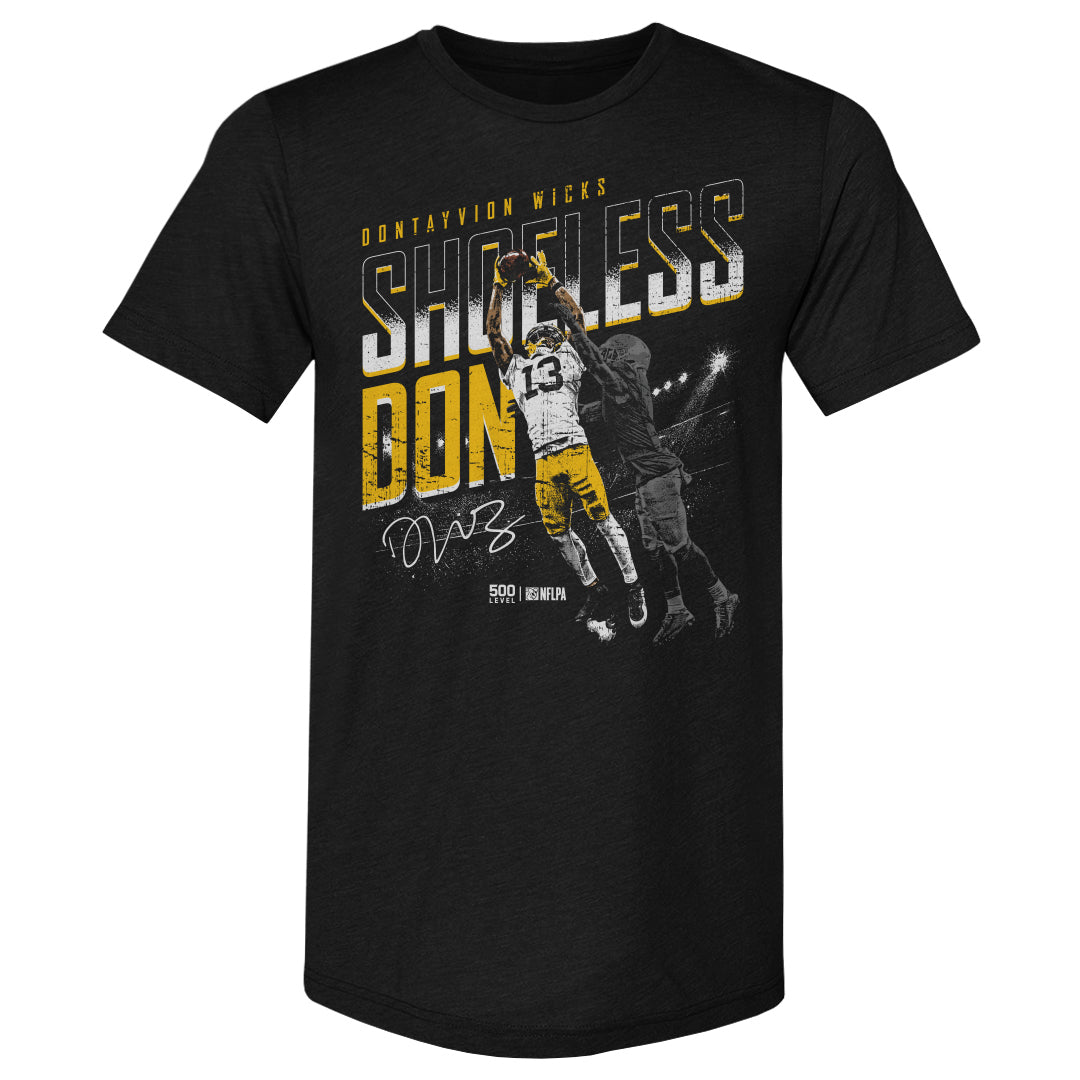 Dontayvion Wicks Green Bay Shoeless Catch WHT