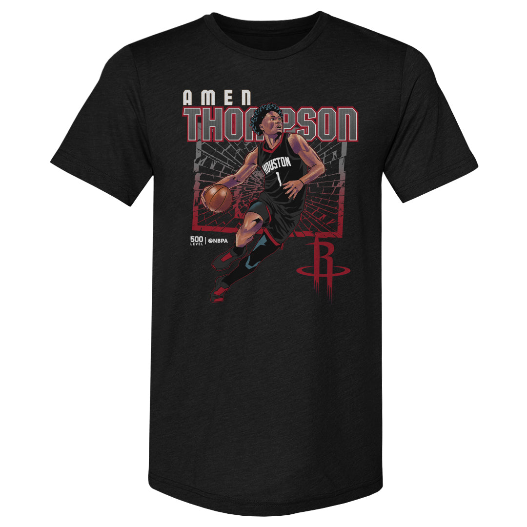 Amen Thompson Houston Rockets Shattered WHT