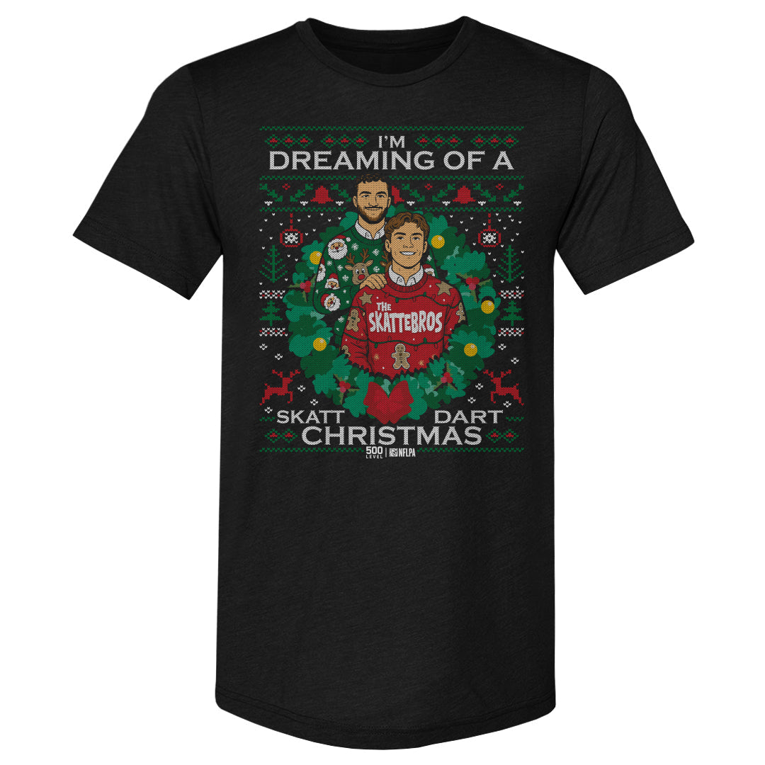 Jaxson Dart & Cam Skattebo New York G Ugly Sweater WHT