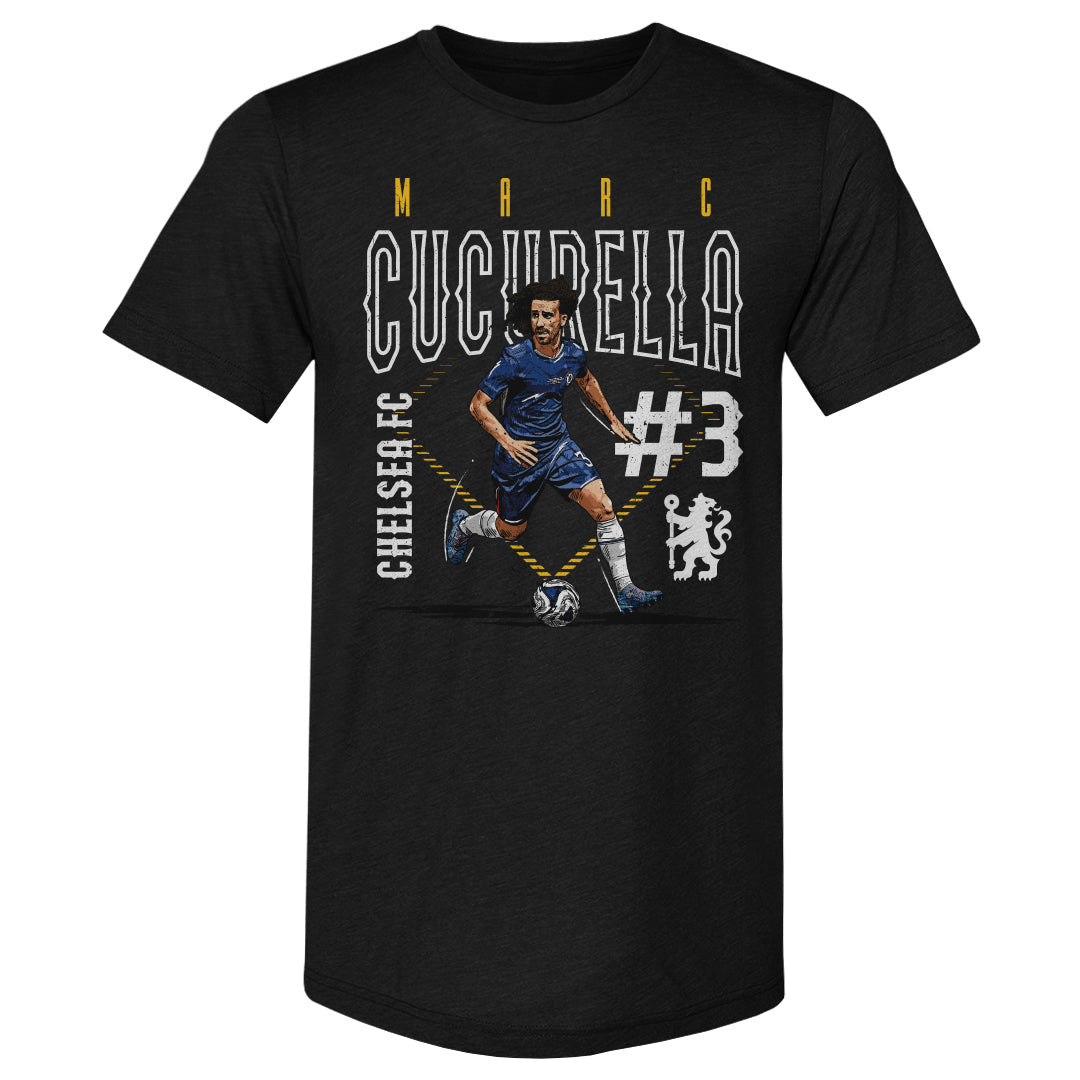 Marc Cucurella Chelsea FC Outline Number WHT