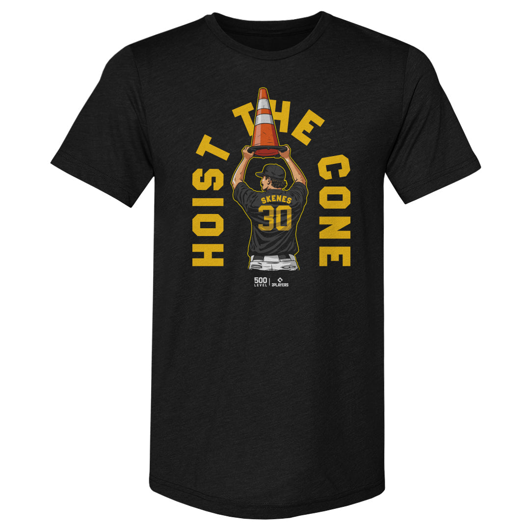 Paul Skenes Pittsburgh Hoist The Cone WHT
