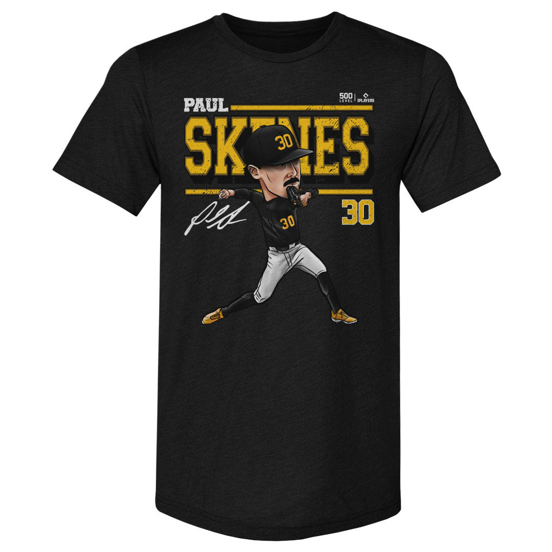 Paul Skenes Pittsburgh Cartoon WHT