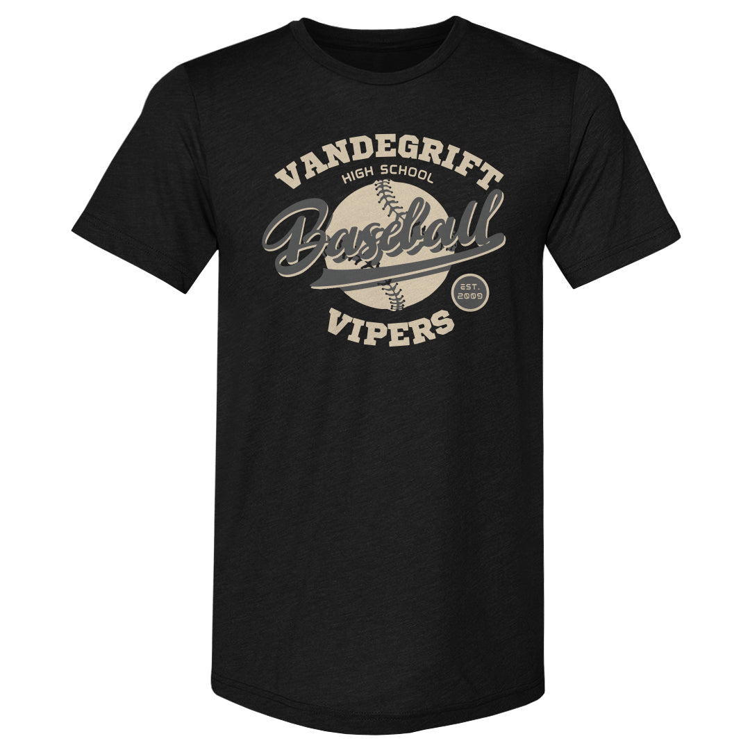 Vandegrift Crown Trio Baseball Script WHT