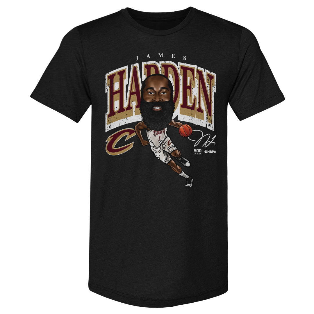 James Harden Cleveland Cavaliers Cartoon WHT