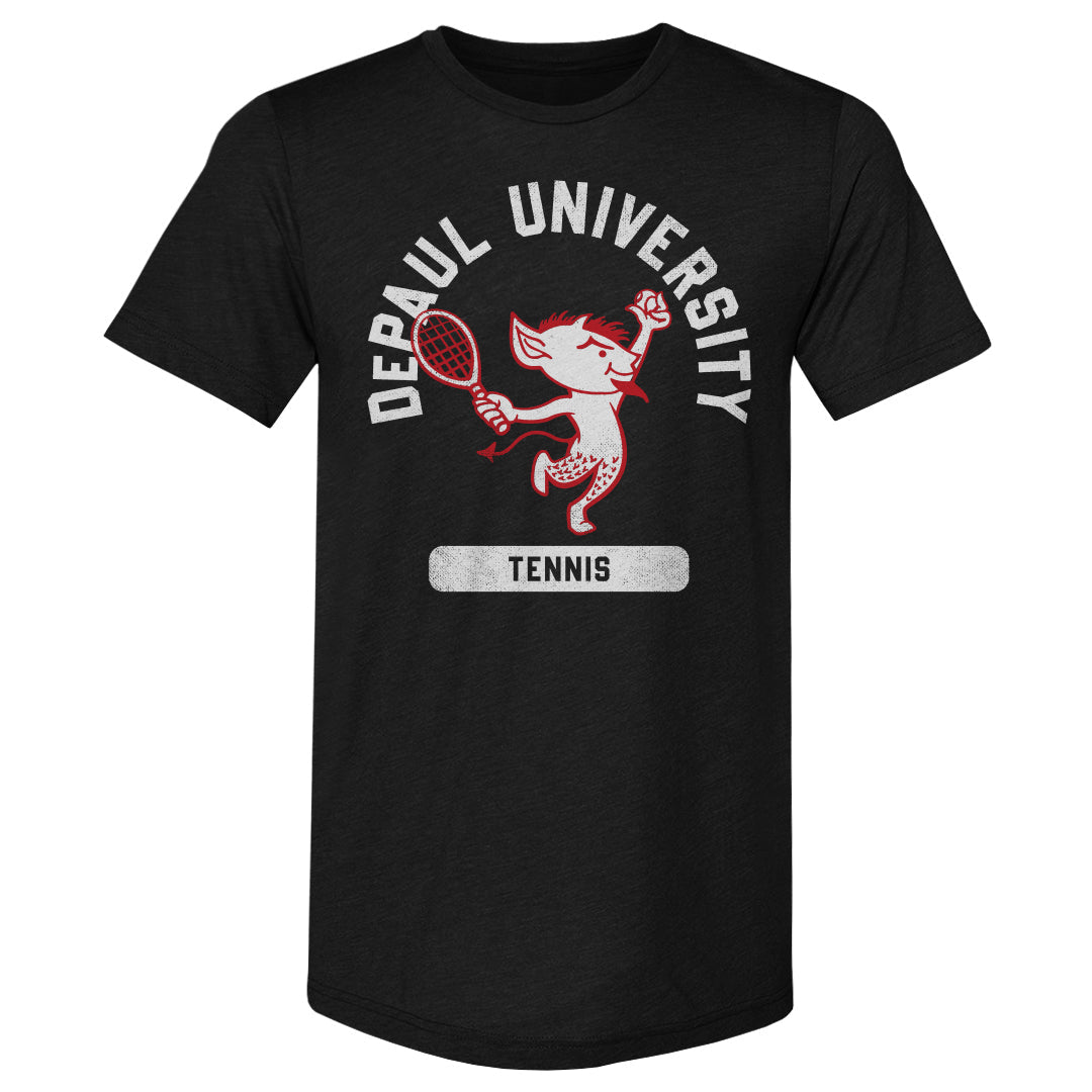 DePaul Blue Demons Mascot Tennis WHT
