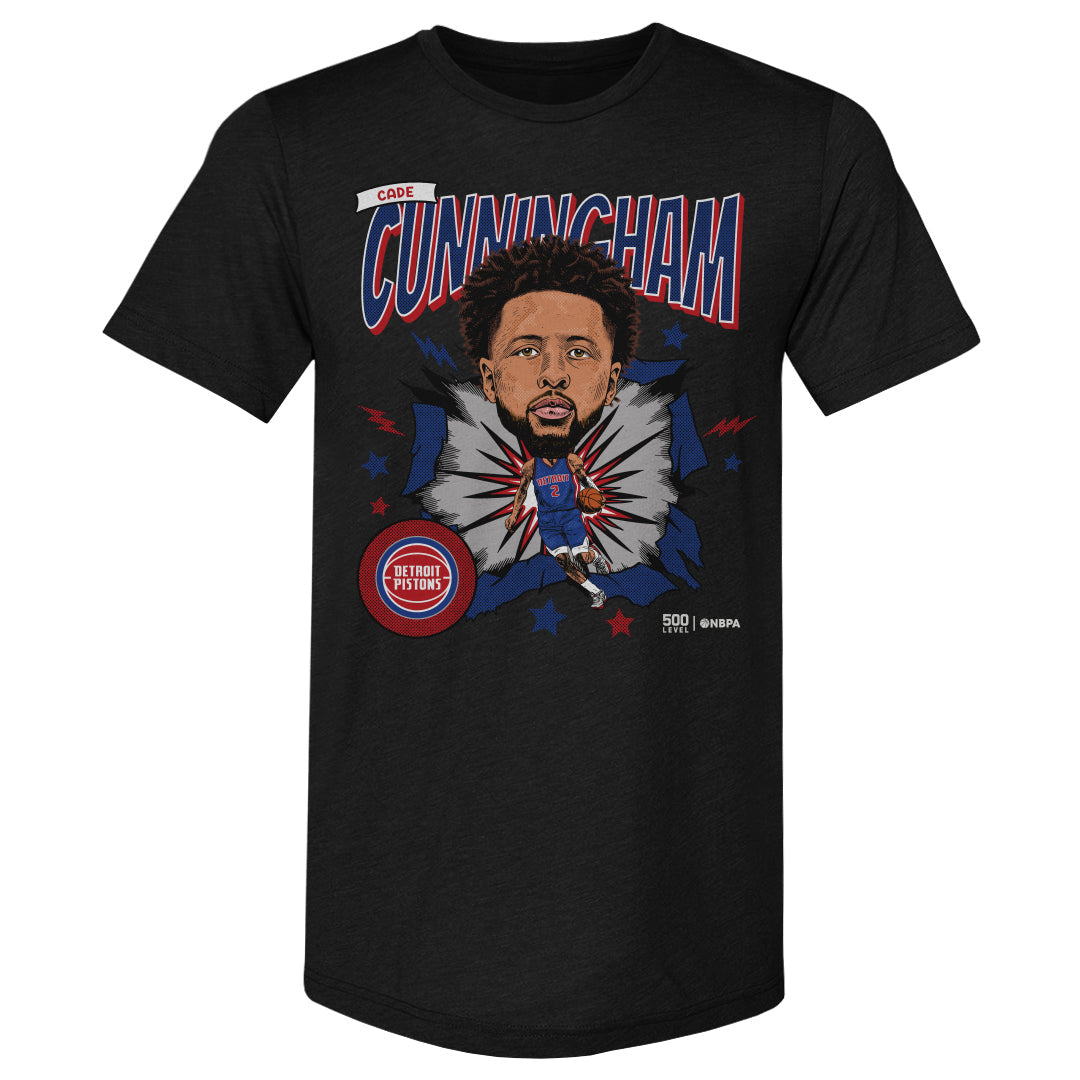 Cade Cunningham Detroit Pistons Caricature WHT