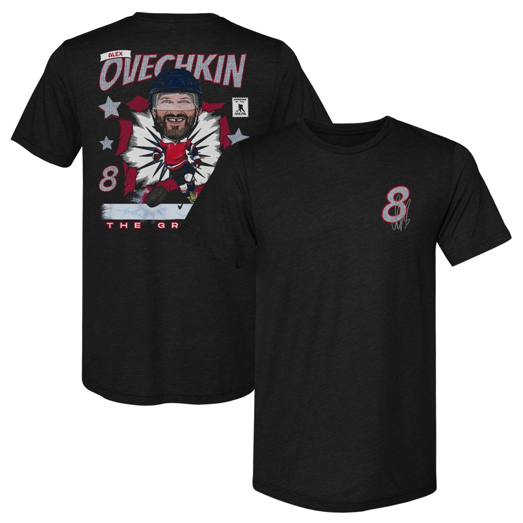 Alex Ovechkin Washington Caricature F&B WHT