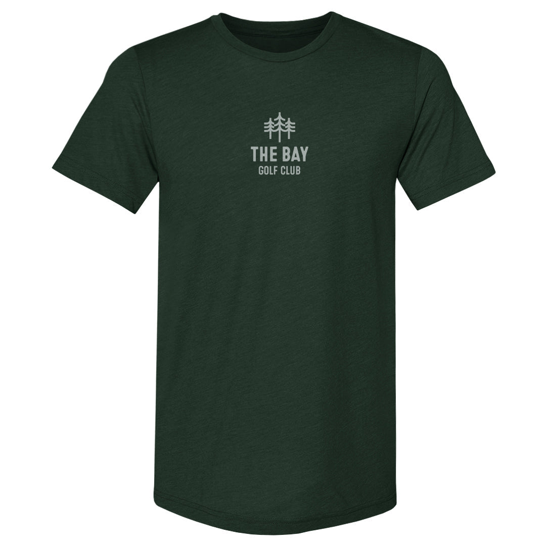 The Bay Golf Club Wordmark Trees Small WHT