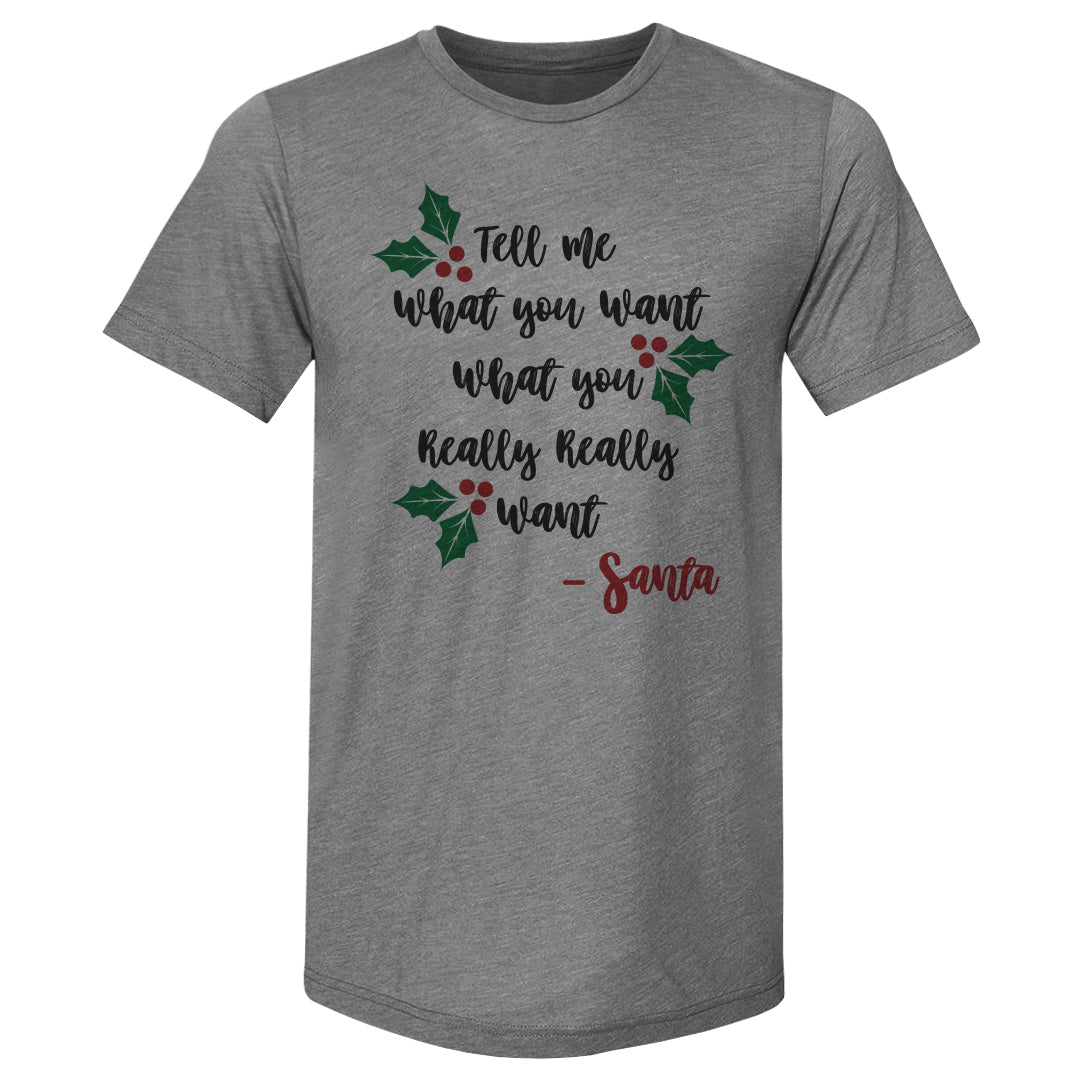 Christmas Tell Me What You Want Santa