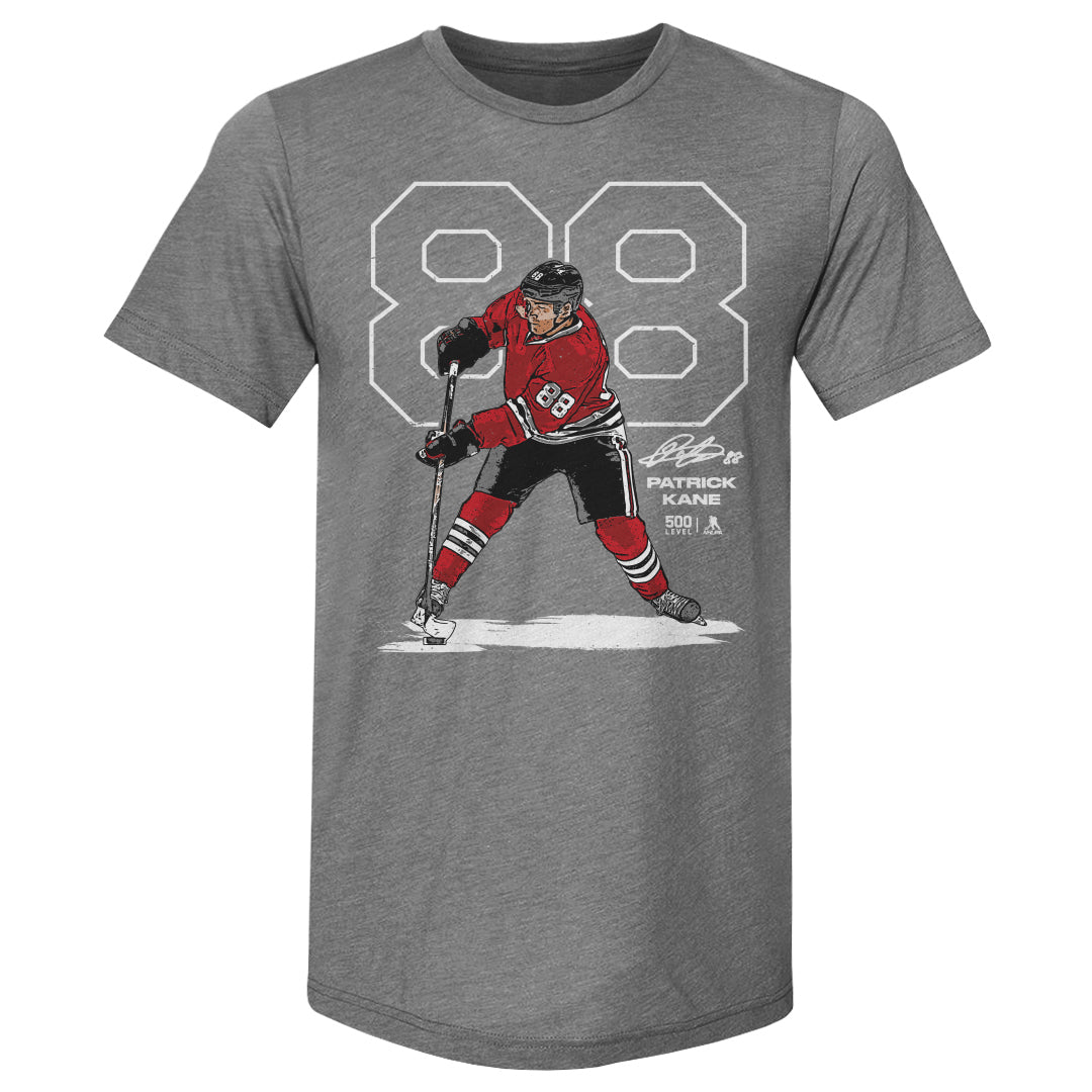 Patrick Kane Chicago Outline WHT