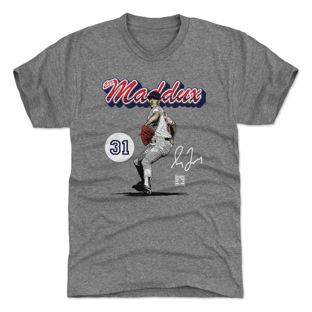 Greg Maddux Atlanta Retro Script WHT