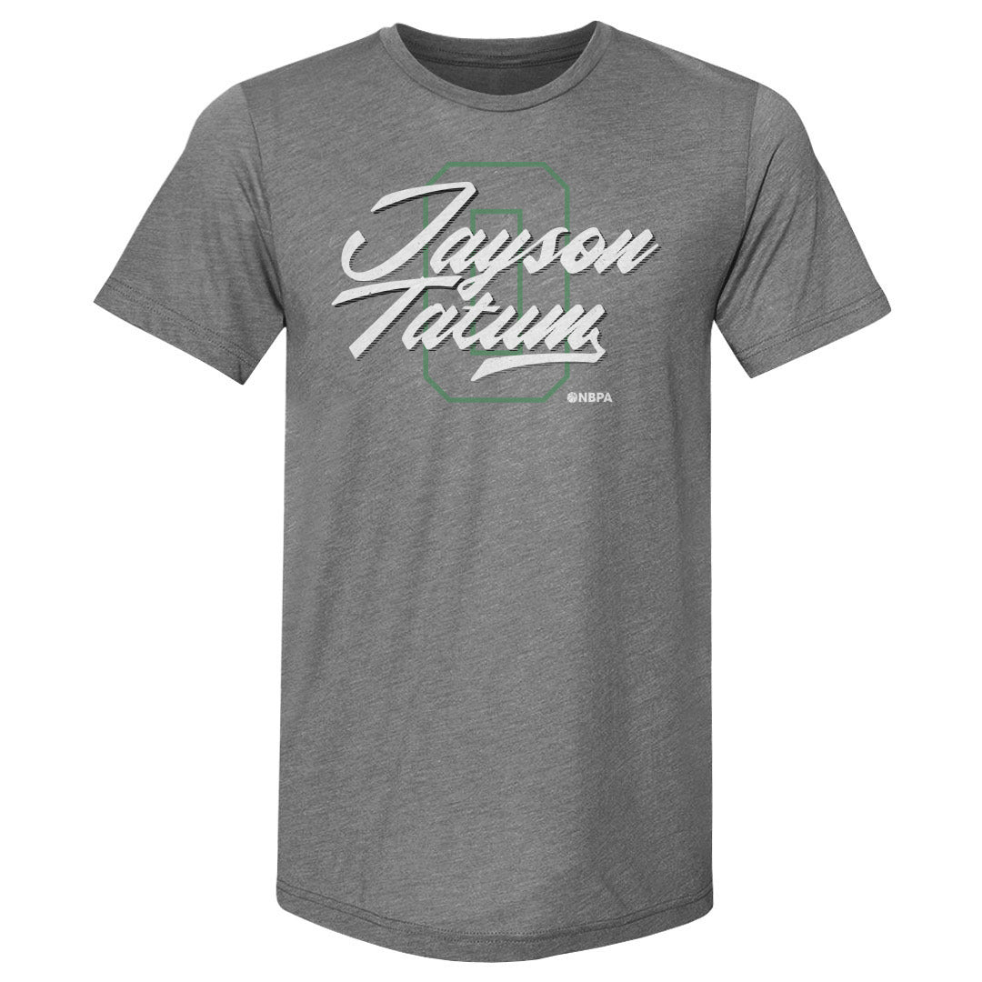 Jayson Tatum Boston Number Script WHT