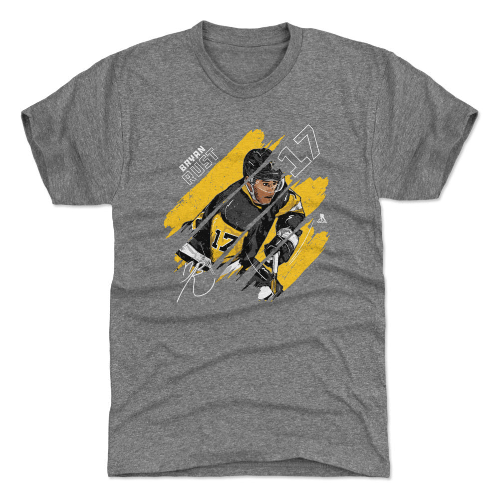 Bryan Rust Pittsburgh Stripes WHT