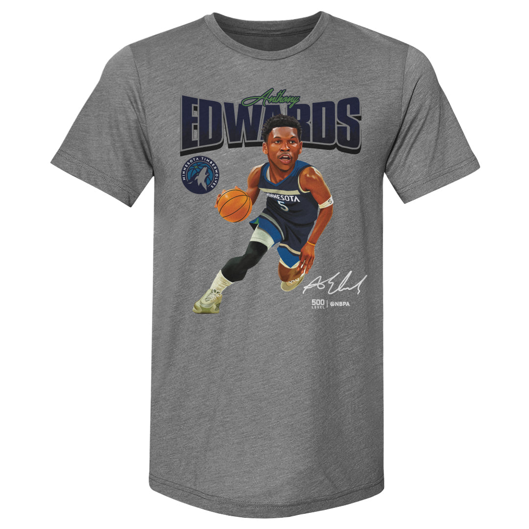 Anthony Edwards Minnesota Timberwolves Caricature WHT