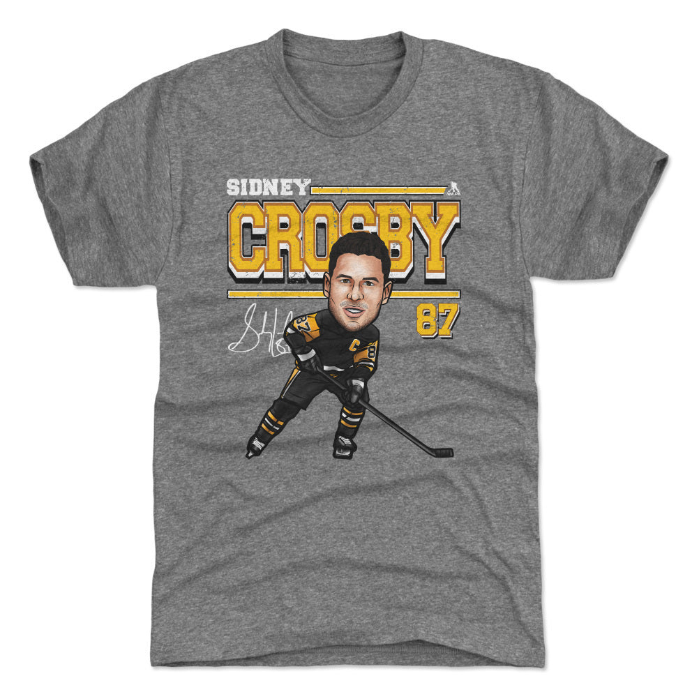 Sidney Crosby Pittsburgh Cartoon WHT