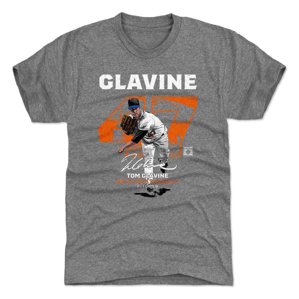 Tom Glavine Throwback Number WHT