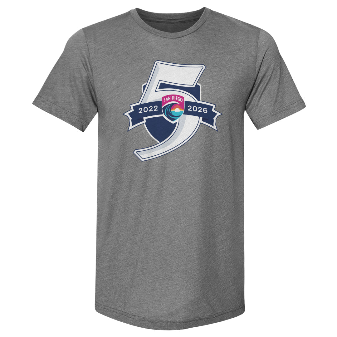 San Diego Wave FC 5 Seasons Logo WHT