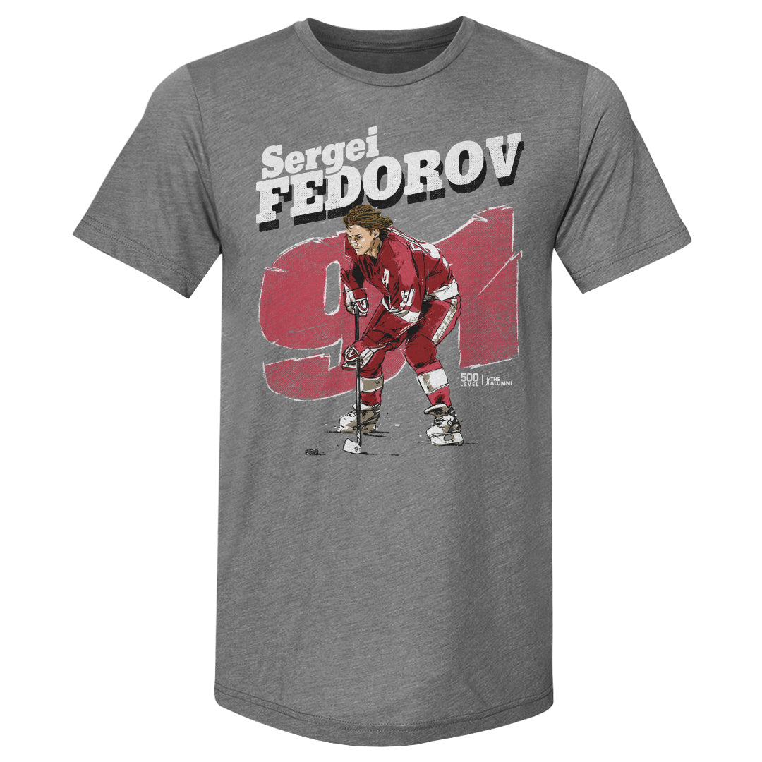 Sergei Fedorov Detroit Retro WHT