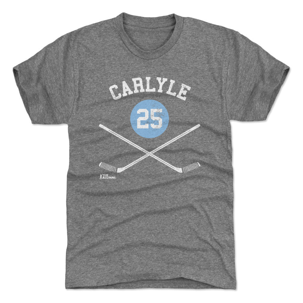 Randy Carlyle Pittsburgh 25 Sticks WHT