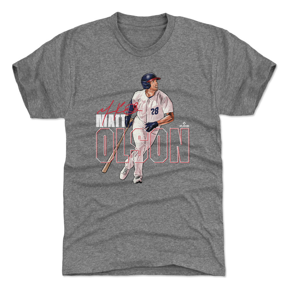 Matt Olson Atlanta Stance WHT