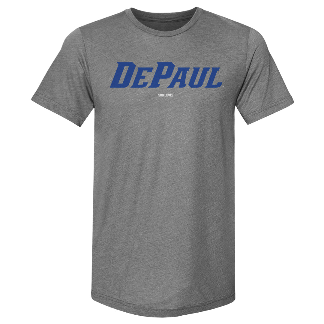 DePaul Blue Demons Wordmark Royal WHT