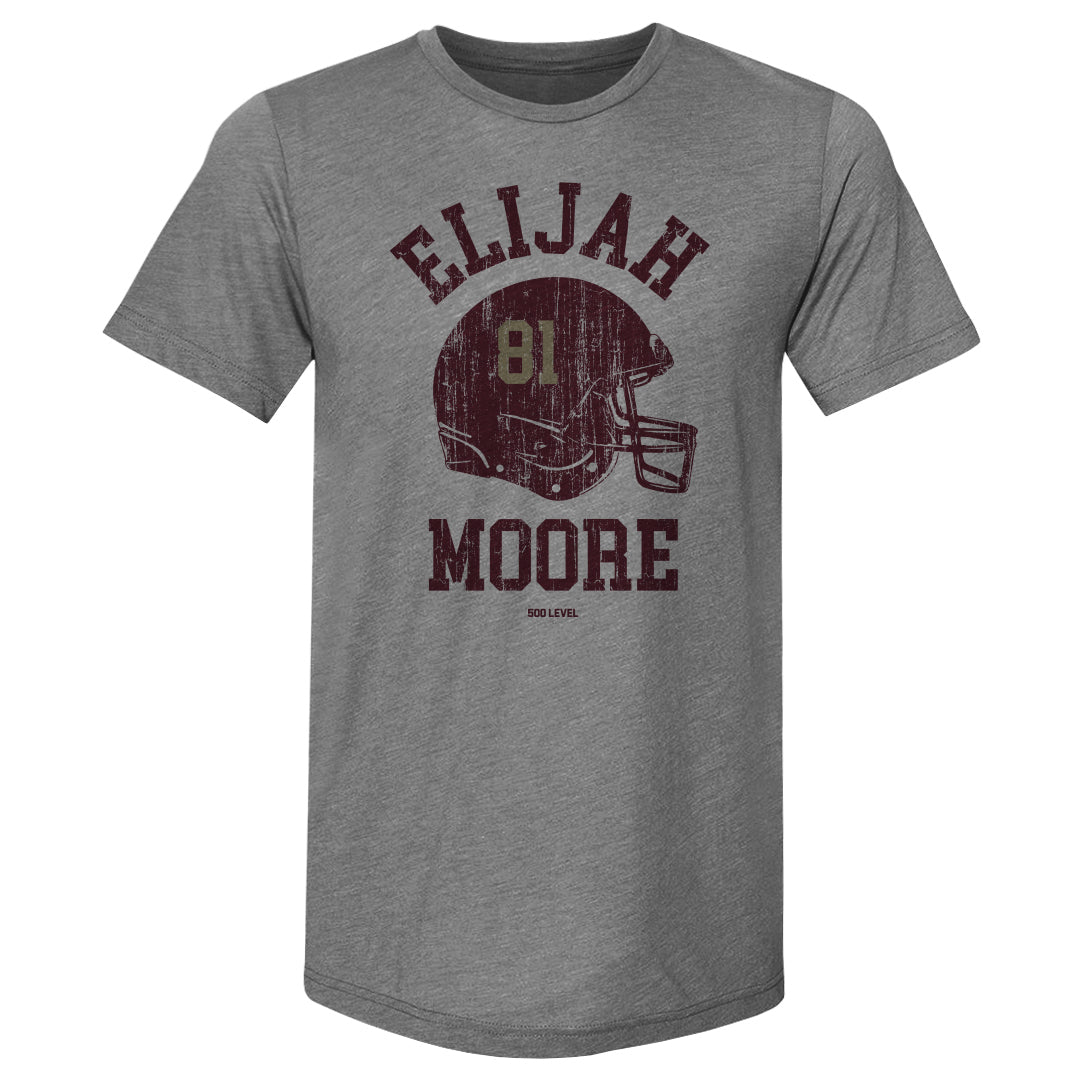 Elijah Moore College Helmet Font