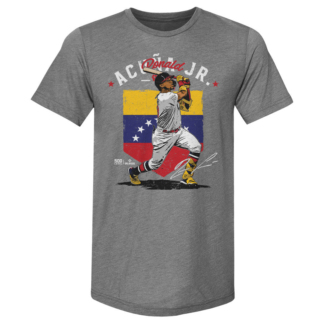 Ronald Acuna Jr. Atlanta Country Flag WHT