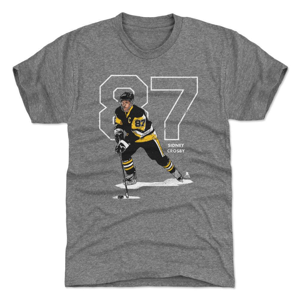 Sidney Crosby Outline W WHT