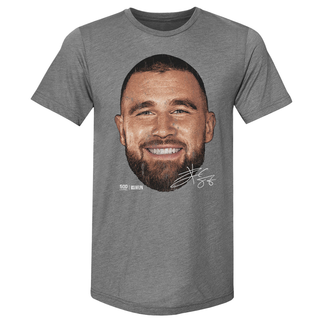 Travis Kelce Kansas City Vintage Head WHT