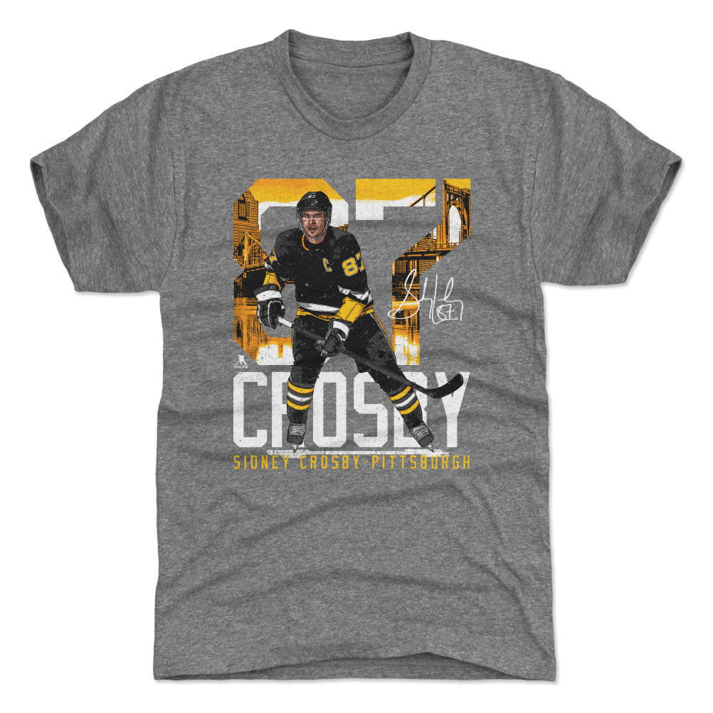 Sidney Crosby Pittsburgh Landmark WHT
