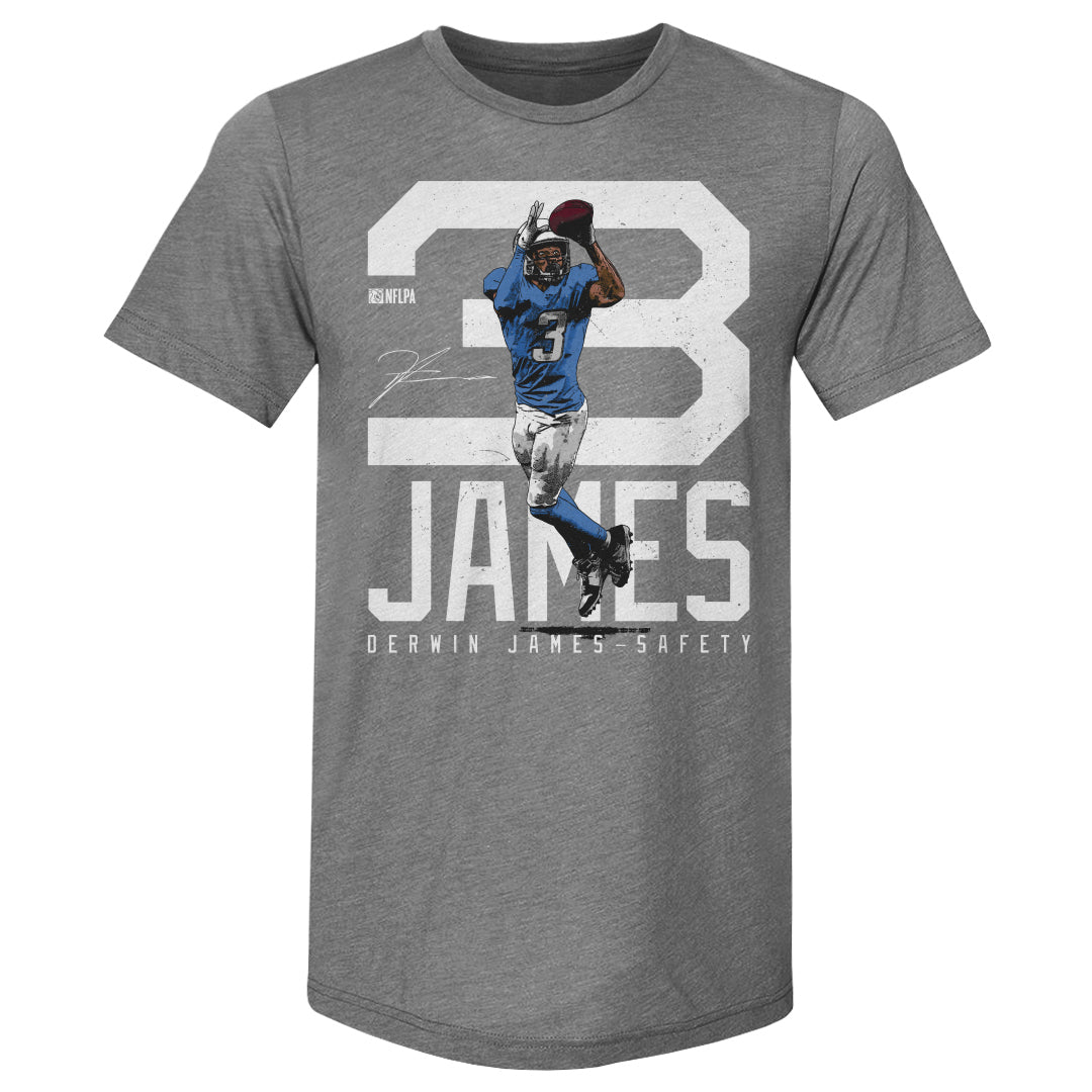 Derwin James Los Angeles C Bold Number WHT