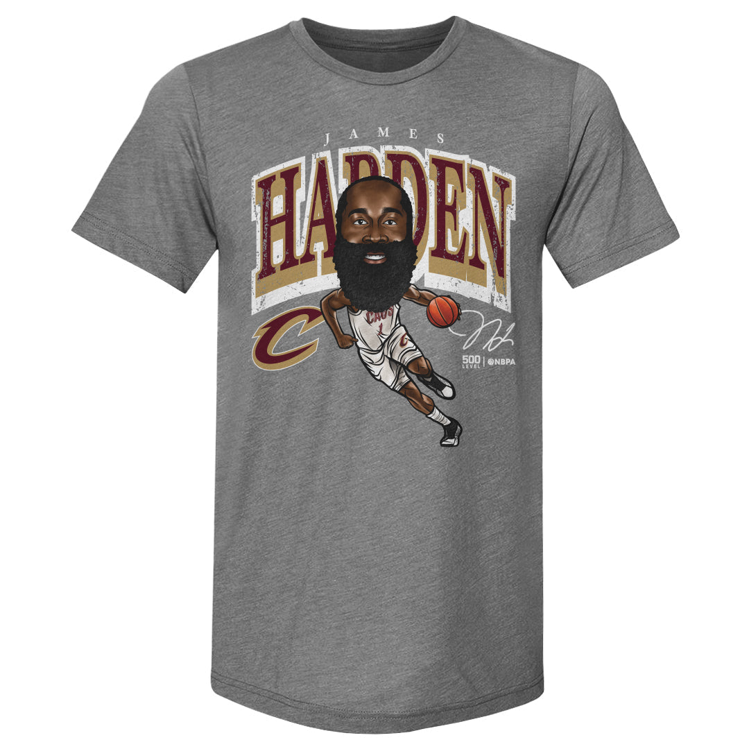 James Harden Cleveland Cavaliers Cartoon WHT