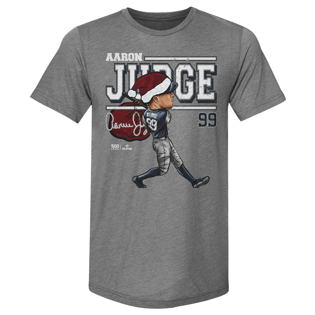 Aaron Judge New York Y Cartoon Santa Hat WHT