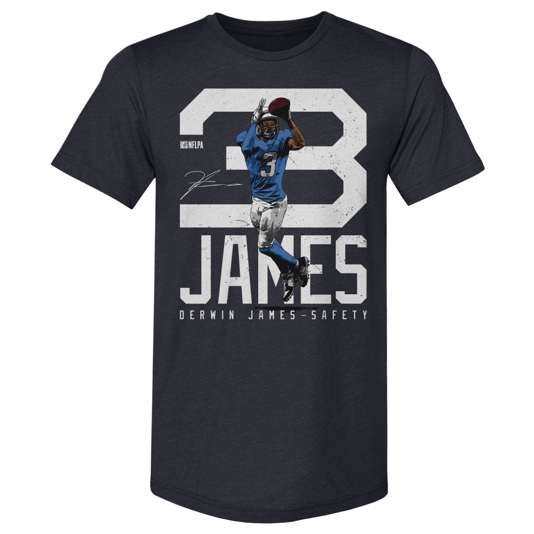 Derwin James Los Angeles C Bold Number WHT