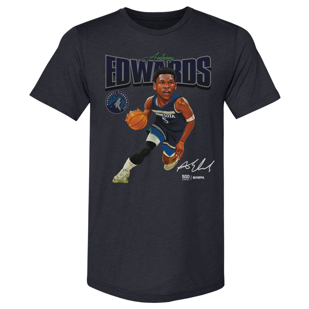 Anthony Edwards Minnesota Timberwolves Caricature WHT