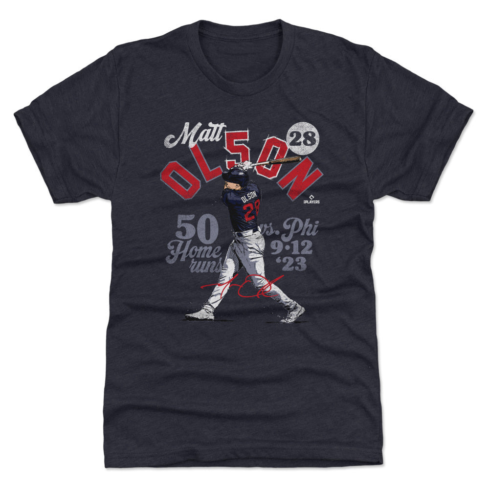 Matt Olson Atlanta 50 Homers WHT