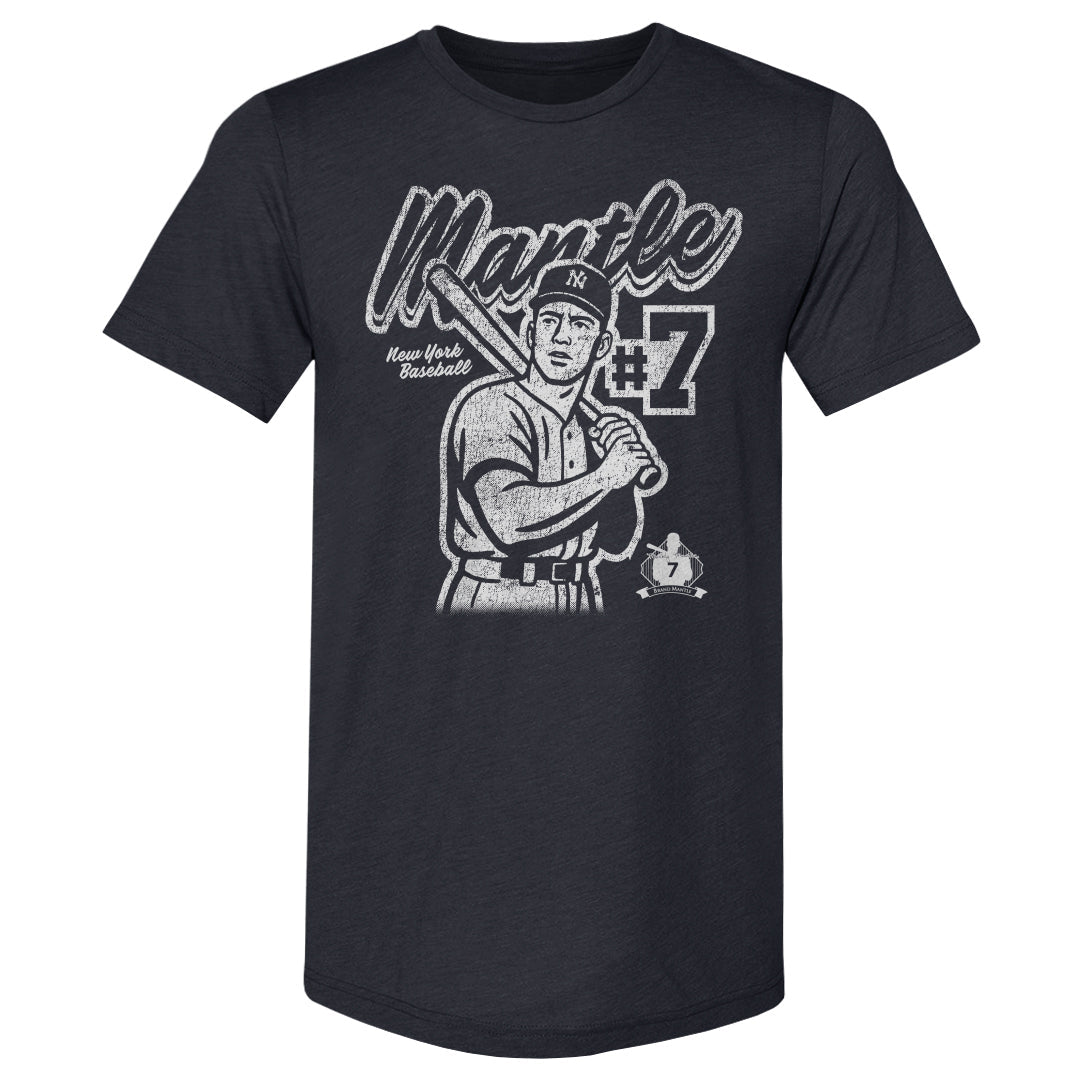 Mickey Mantle New York Y Retro WHT