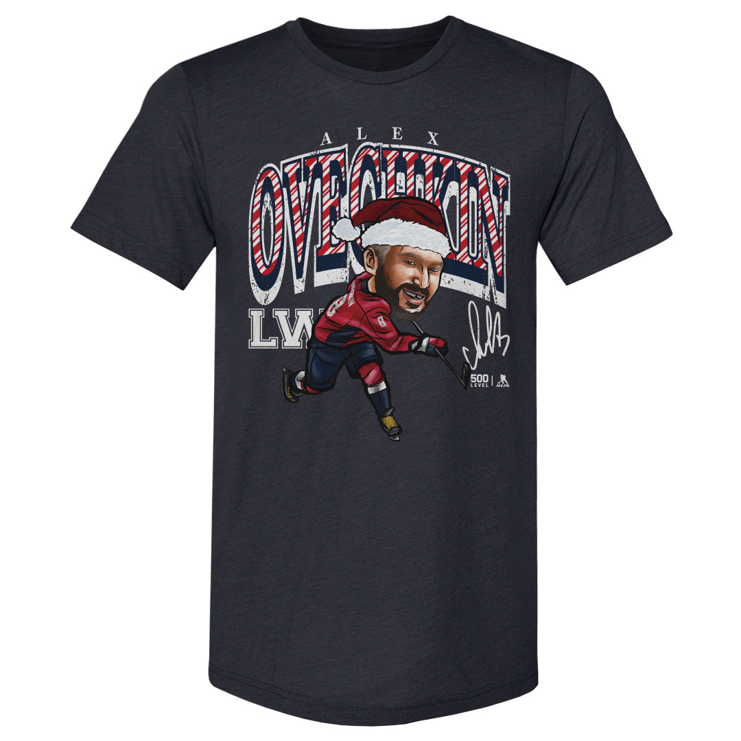 Alex Ovechkin Washington Cartoon Santa Hat WHT