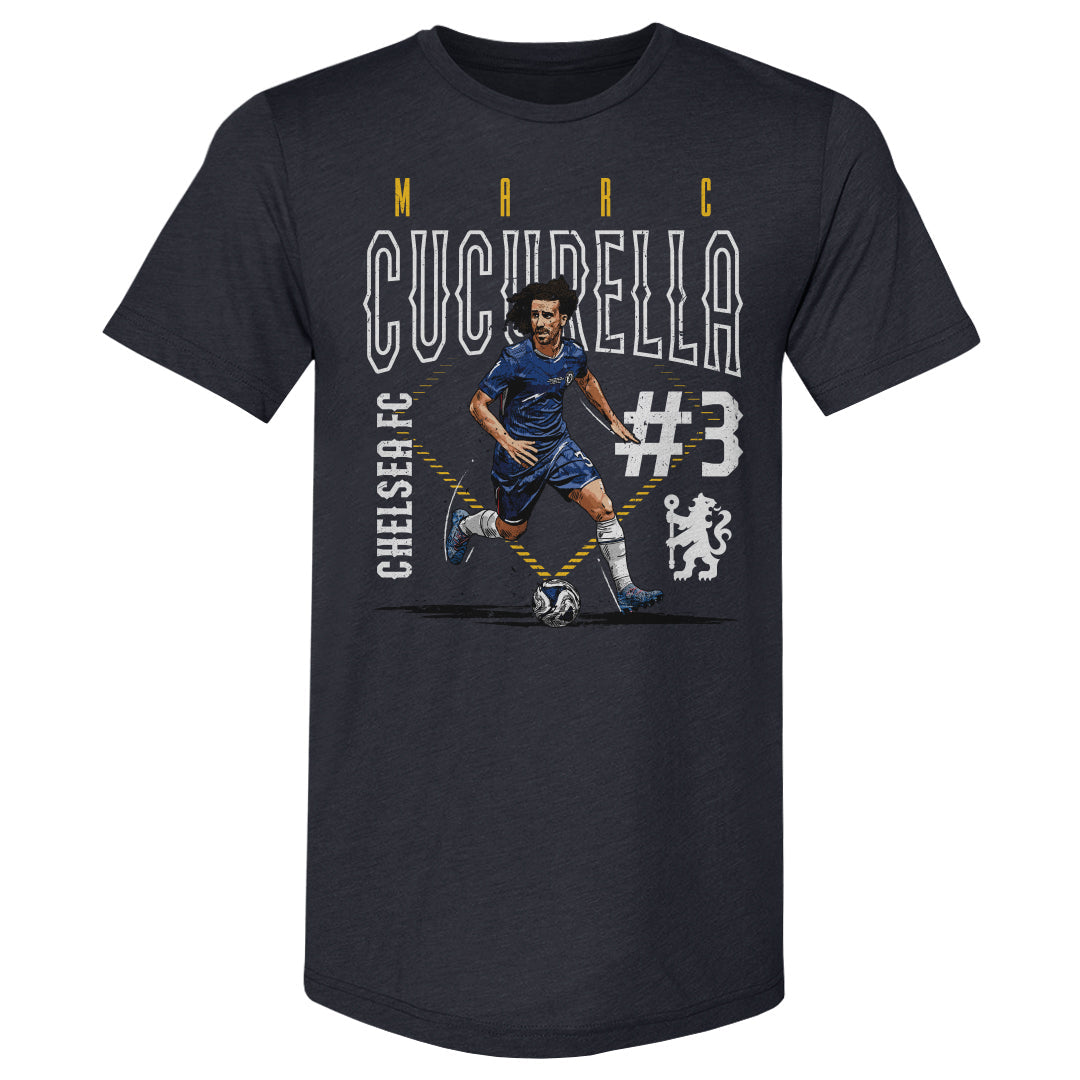 Marc Cucurella Chelsea FC Outline Number WHT