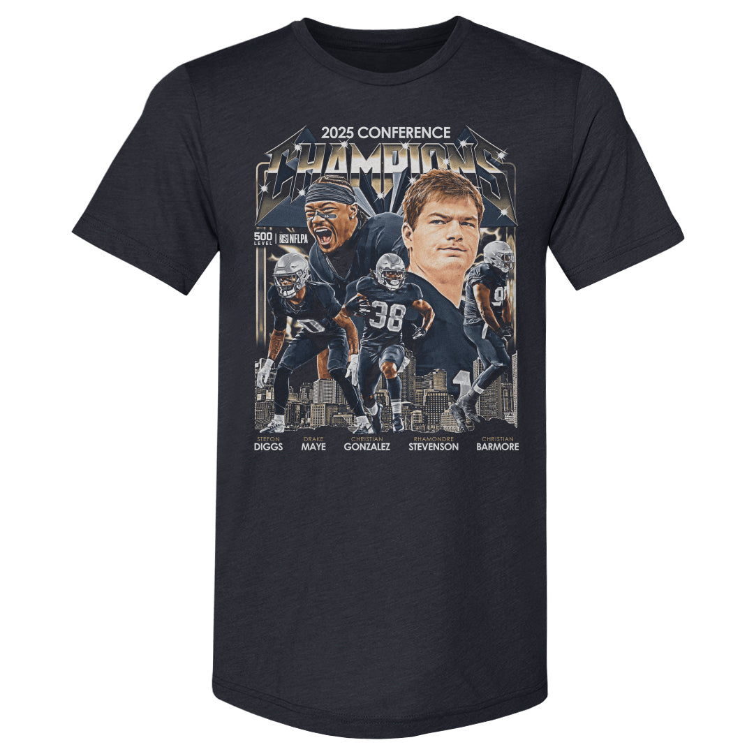 New England Football 2025 Conference Champions Vintage WHT